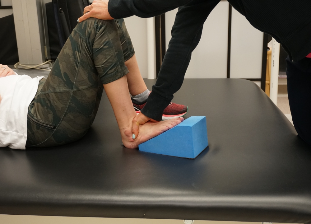 spastic ankle stretch progression one