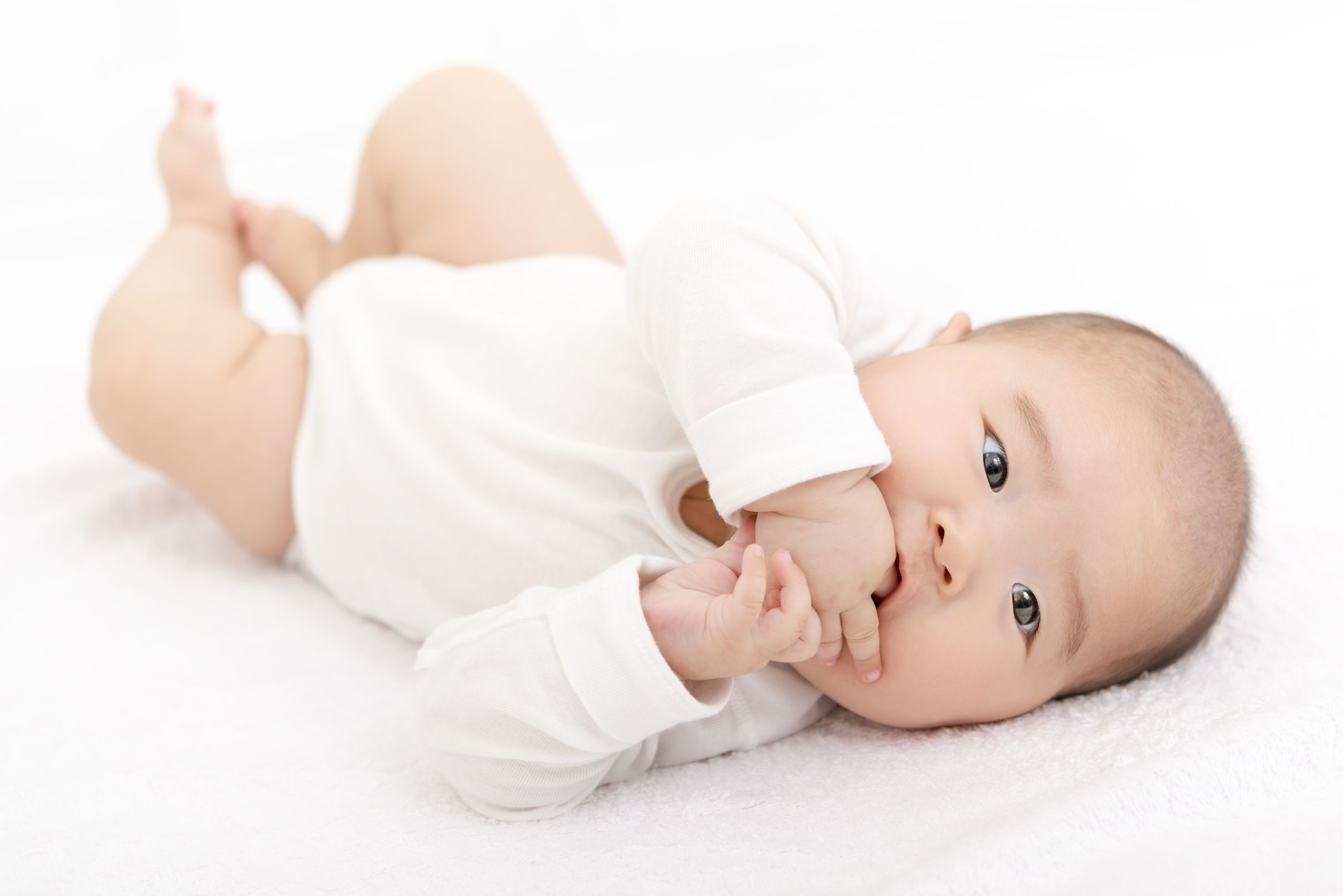 baby moving in primitive synergy pattern