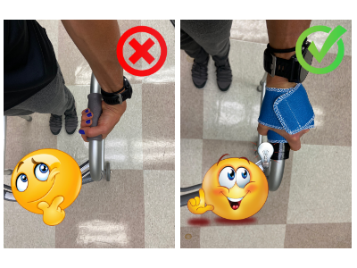 image of nylatex wrap on a walker