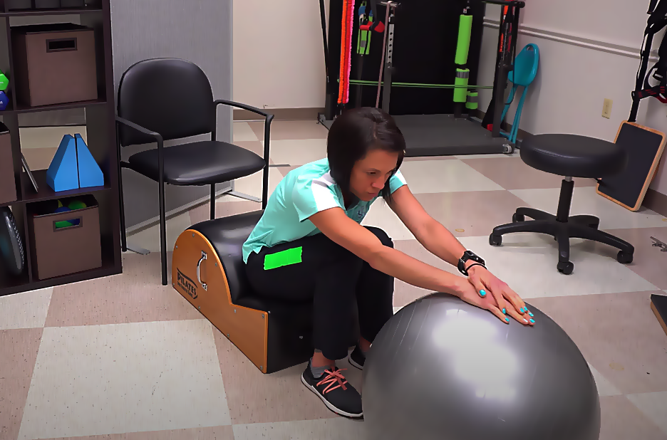 squatting reach exercise