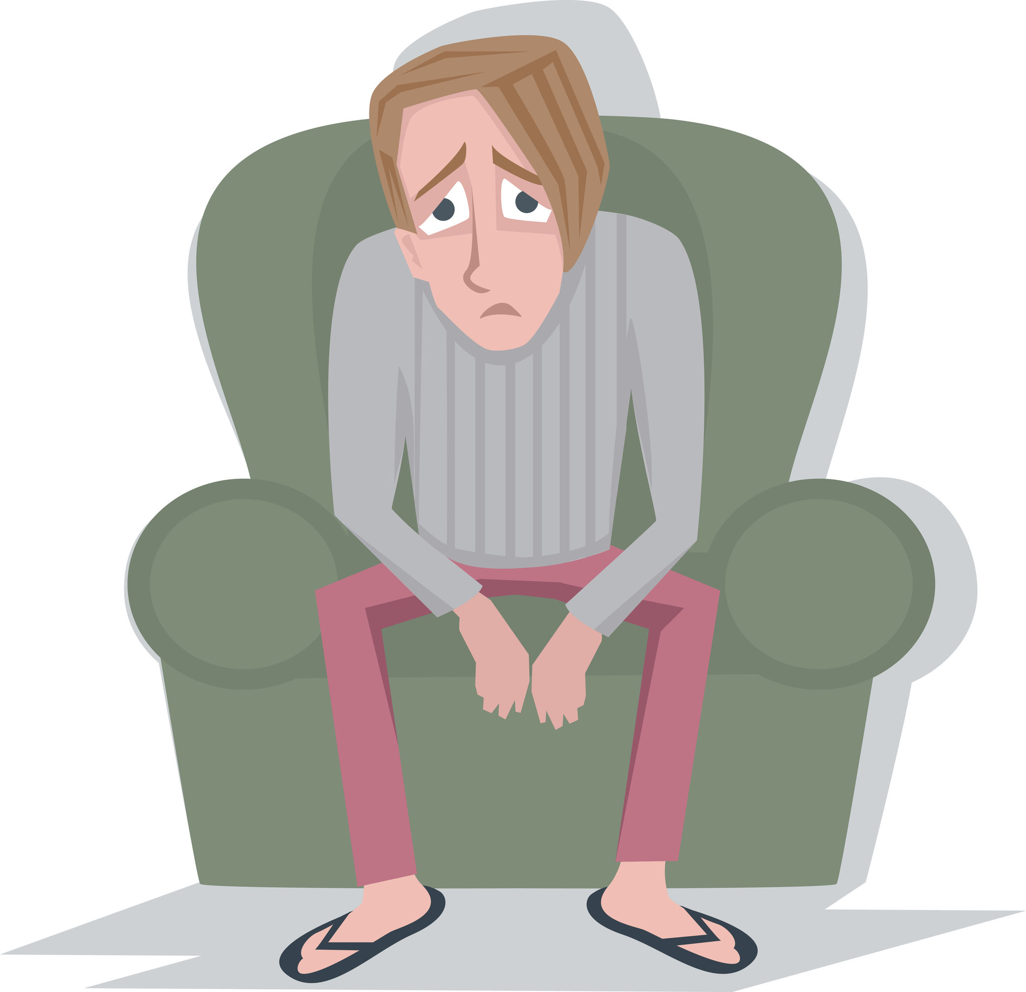 vector image psychologic fatigue