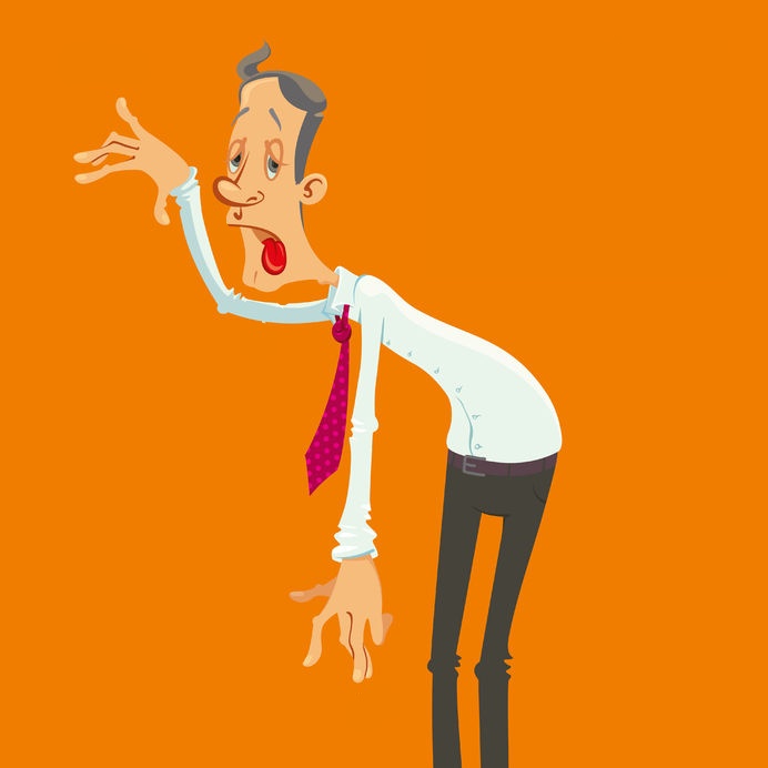 vector image physical fatigue